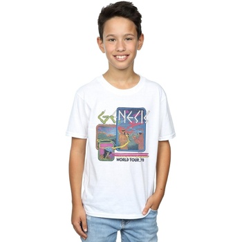 Abbigliamento Bambino T-shirt maniche corte Genesis World Tour 78 Bianco