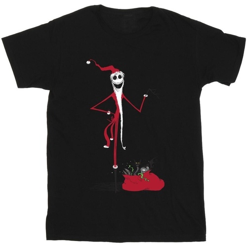 Abbigliamento Bambina T-shirts a maniche lunghe Nightmare Before Christmas Christmas Presents Nero