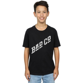 Abbigliamento Bambino T-shirt maniche corte Bad Company Distressed Logo Nero