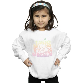 Abbigliamento Bambina Felpe Janis Joplin Pastel Logo Bianco