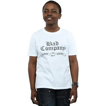 Abbigliamento Bambino T-shirt maniche corte Bad Company Earl's Court 1977 Bianco