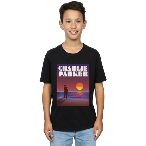 Abbigliamento Bambino T-shirt maniche corte Charlie Parker Into The Sunset Nero