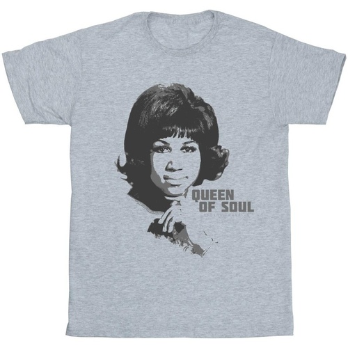 Abbigliamento Bambino T-shirt maniche corte Aretha Franklin Queen Of Soul Grigio