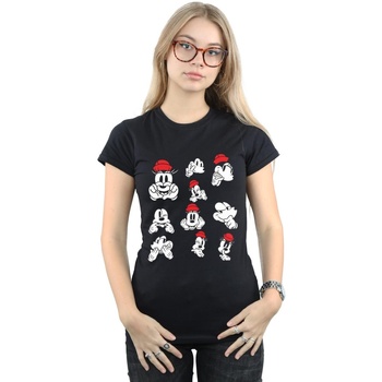Abbigliamento Donna T-shirts a maniche lunghe Disney Minnie Mickey Photo Poses Nero