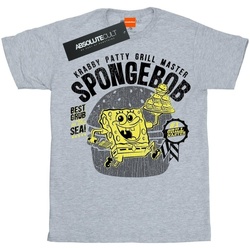 Abbigliamento Bambina T-shirts a maniche lunghe Spongebob Squarepants Krabby Patty Grigio