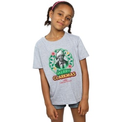 Abbigliamento Bambina T-shirts a maniche lunghe National Lampoon´s Christmas Va Greyscale Clarkmas Grigio