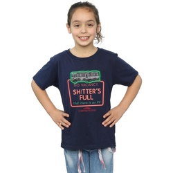 Abbigliamento Bambina T-shirts a maniche lunghe National Lampoon´s Christmas Va Greyscale No Vacancy Blu
