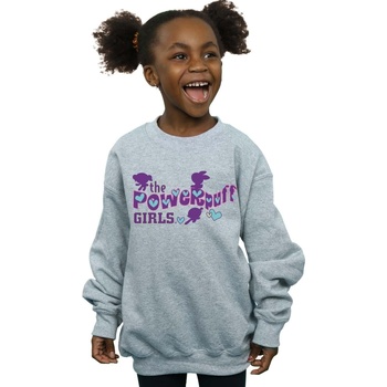 Abbigliamento Bambina Felpe The Powerpuff Girls Purple Logo Grigio
