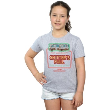 Abbigliamento Bambina T-shirts a maniche lunghe National Lampoon´s Christmas Va No Vacancy Grigio