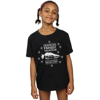 Abbigliamento Bambina T-shirts a maniche lunghe National Lampoon´s Christmas Va Eat My Dust Nero