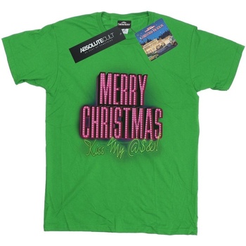 Abbigliamento Bambina T-shirts a maniche lunghe National Lampoon´s Christmas Va Kiss My Ass Verde