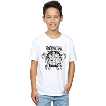 Abbigliamento Bambino T-shirt maniche corte Scoobynatural Mono Characters Bianco