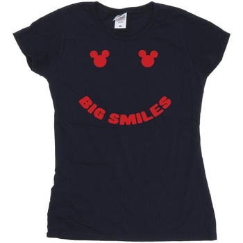 Abbigliamento Donna T-shirts a maniche lunghe Disney Mickey Mouse Big Smile Blu