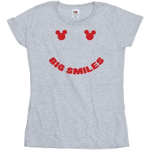 Abbigliamento Donna T-shirts a maniche lunghe Disney Mickey Mouse Big Smile Grigio