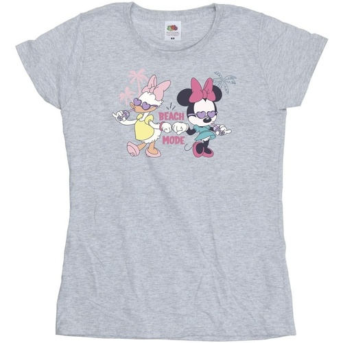 Abbigliamento Donna T-shirts a maniche lunghe Disney Minnie Daisy Beach Mode Grigio