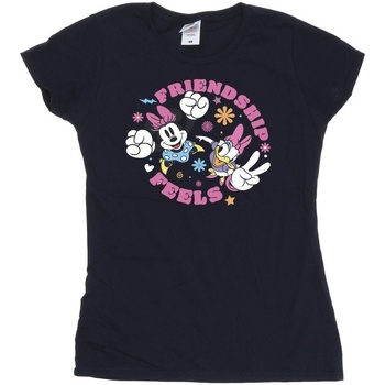 Abbigliamento Donna T-shirts a maniche lunghe Disney Minnie Mouse Daisy Friendship Blu