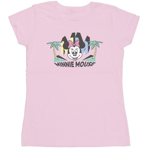 Abbigliamento Donna T-shirts a maniche lunghe Disney Minnie MM Palm Rosso