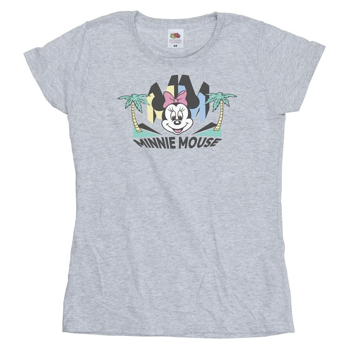Abbigliamento Donna T-shirts a maniche lunghe Disney Minnie MM Palm Grigio