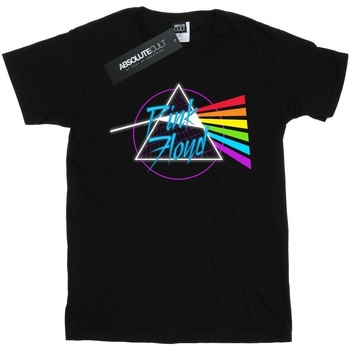 Abbigliamento Bambina T-shirts a maniche lunghe Pink Floyd Neon Darkside Nero
