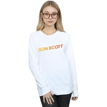 Abbigliamento Donna Felpe Bon Scott Shattered Logo Bianco