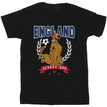 Abbigliamento Bambino T-shirt & Polo Scooby Doo England Football Nero