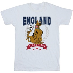 Abbigliamento Bambino T-shirt maniche corte Scooby Doo England Football Bianco