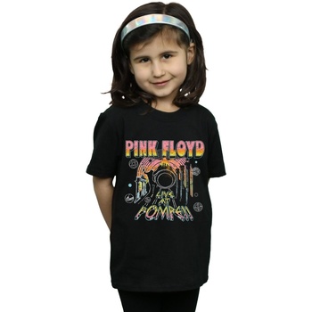 Abbigliamento Bambina T-shirts a maniche lunghe Pink Floyd Live At Pompeii Nero