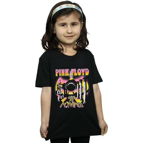 Abbigliamento Bambina T-shirts a maniche lunghe Pink Floyd Live At Pompeii Volcano Nero