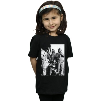Abbigliamento Bambina T-shirts a maniche lunghe Pink Floyd Airplane Photo Nero