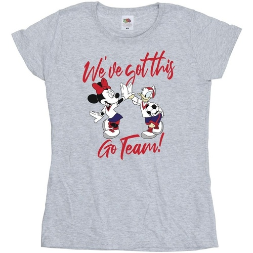 Abbigliamento Donna T-shirts a maniche lunghe Disney Minnie Daisy We've Got This Grigio