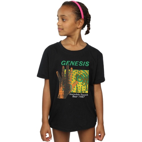 Abbigliamento Bambina T-shirts a maniche lunghe Genesis Invisible Touch Tour Nero