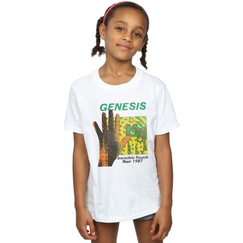 Abbigliamento Bambina T-shirts a maniche lunghe Genesis Invisible Touch Tour Bianco