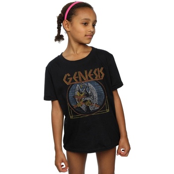 Abbigliamento Bambina T-shirts a maniche lunghe Genesis Distressed Eagle Nero