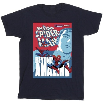 Abbigliamento Bambino T-shirt maniche corte Marvel Spider-Man Beyond Amazing Cover Blu