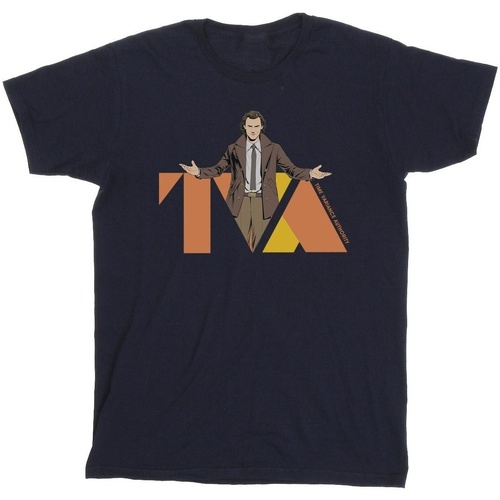 Abbigliamento Uomo T-shirts a maniche lunghe Marvel Loki TVA Pose Blu