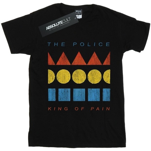 Abbigliamento Bambina T-shirts a maniche lunghe The Police King Of Pain Nero
