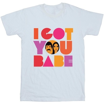 Abbigliamento Bambina T-shirts a maniche lunghe Sonny & Cher I Got You Bianco