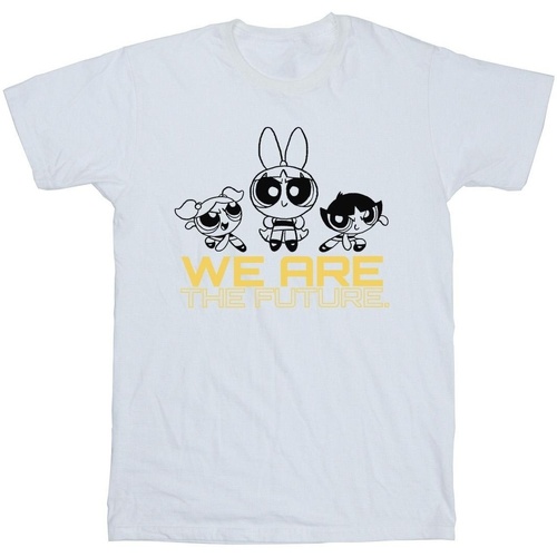 Abbigliamento Bambina T-shirts a maniche lunghe The Powerpuff Girls We Are The Future Bianco