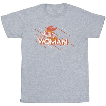 Abbigliamento Bambina T-shirts a maniche lunghe The Powerpuff Girls Boss Woman Grigio