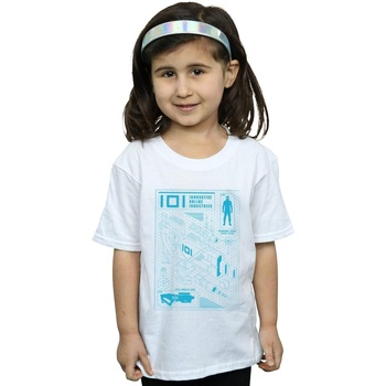 Abbigliamento Bambina T-shirts a maniche lunghe Ready Player One IOI Laser Rifle Blueprint Bianco