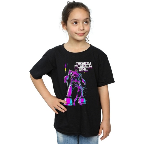 Abbigliamento Bambina T-shirts a maniche lunghe Ready Player One Iron Giant And Art3mis Nero