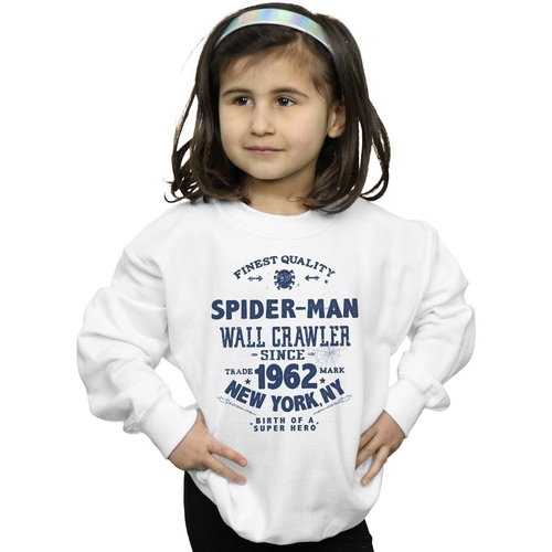 Abbigliamento Bambina Felpe Marvel Spider-Man Finest Quality Bianco