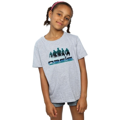 Abbigliamento Bambina T-shirts a maniche lunghe Ready Player One Welcome To The Oasis Grigio