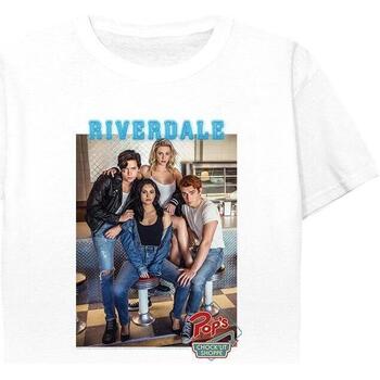 Abbigliamento Bambina T-shirts a maniche lunghe Riverdale Pops Group Photo Bianco