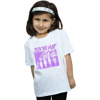 Abbigliamento Bambina T-shirts a maniche lunghe Scoobynatural Join The Hunt Bianco