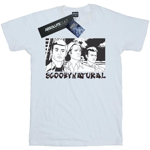 Abbigliamento Bambina T-shirts a maniche lunghe Scoobynatural Take Away Bianco