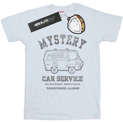 Abbigliamento Bambina T-shirts a maniche lunghe Scooby Doo Mystery Car Service Bianco