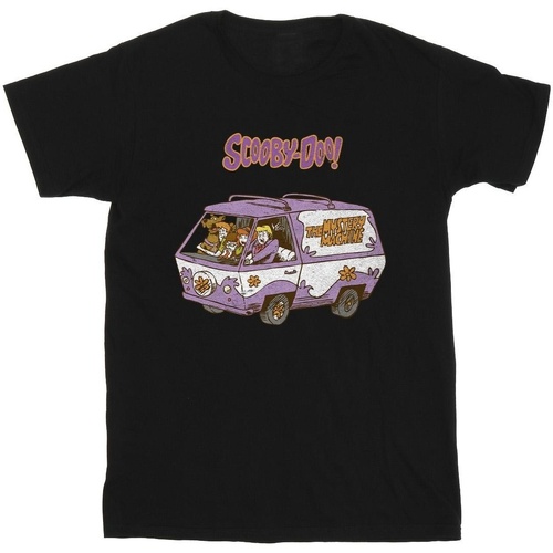 Abbigliamento Bambina T-shirts a maniche lunghe Scooby Doo Mystery Machine Van Nero