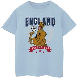 Abbigliamento Bambina T-shirts a maniche lunghe Scooby Doo England Football Blu