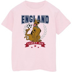 Abbigliamento Bambina T-shirts a maniche lunghe Scooby Doo England Football Rosso